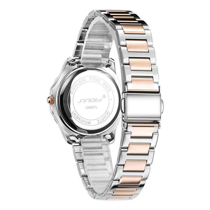 Sinobi S9887L Womens Watch - Silver/Pink