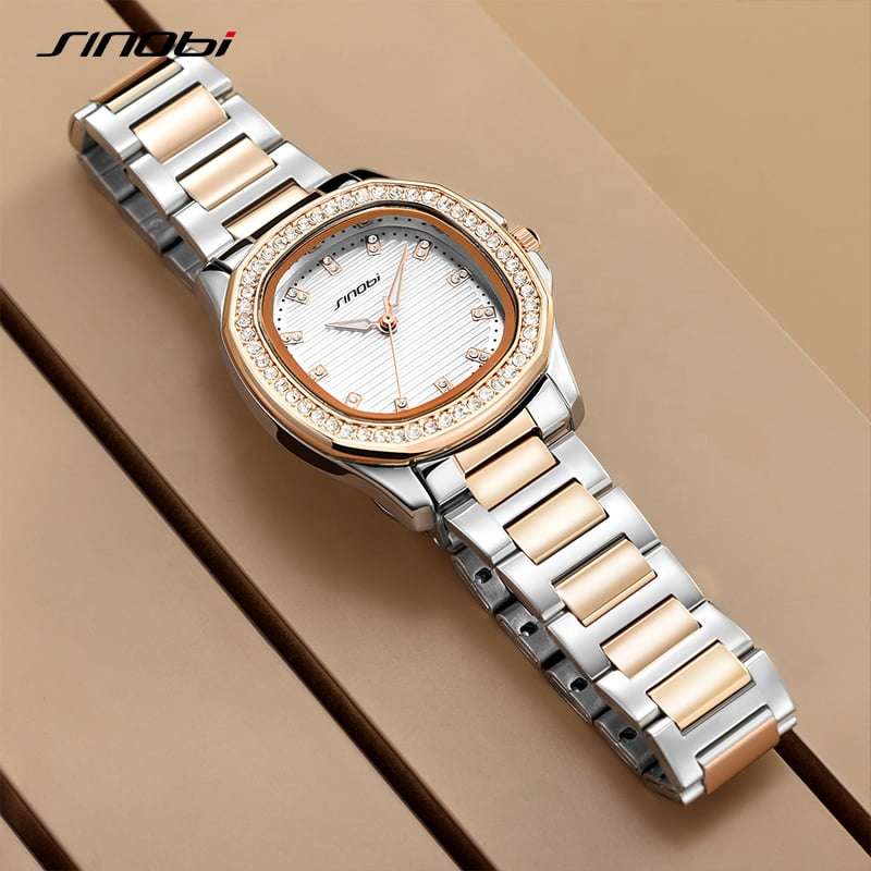 Sinobi S9887L Womens Watch - Silver/Pink