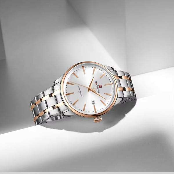 Naviforce 9230 Mens Watch - Silver/Gold