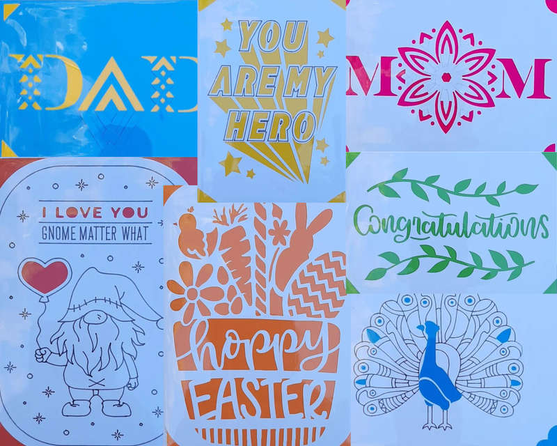 Premium Handmade Cards for Special Occasions Durable 10x15cm Size (Wide Range of Vibrant Colours)