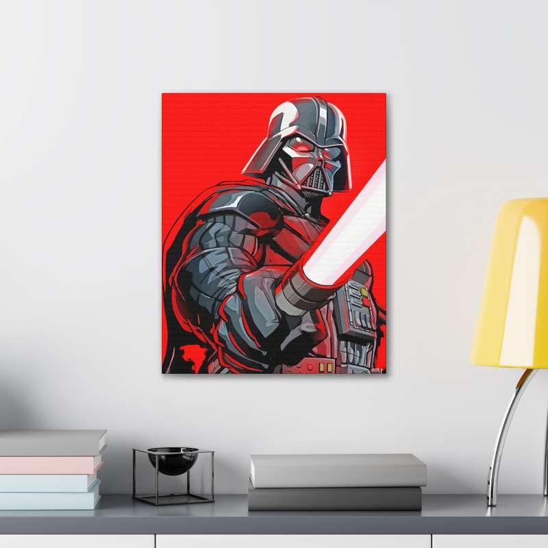Darth Vader Painting Printed on A2 Stretched Canvas 24" x 18"