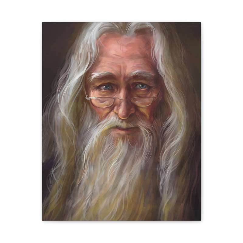 Albus Dumbledore Painting Printed on A2 Stretched Canvas 24" x 18"