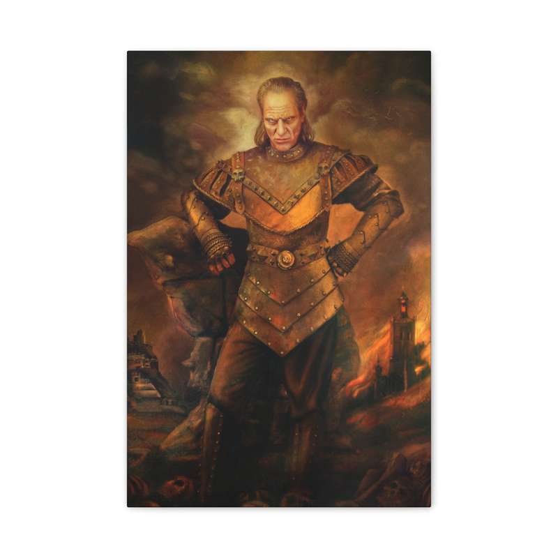 Vigo the Carpathian Painting (Ghostbusters) A2 Stretched Canvas Print