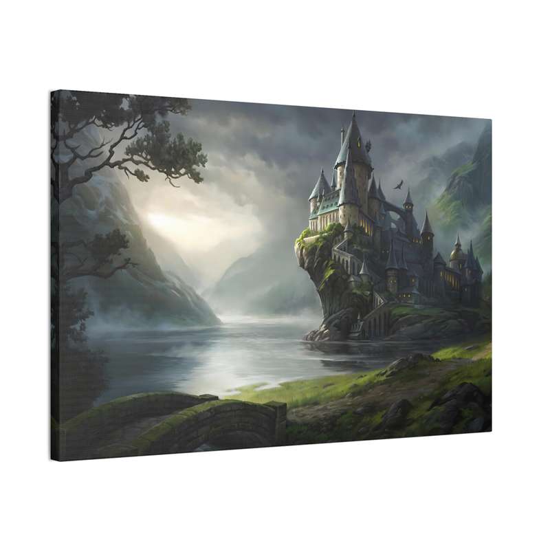 Hogwarts Painting Printed on Stretched A2 Canvas 24" x 18"