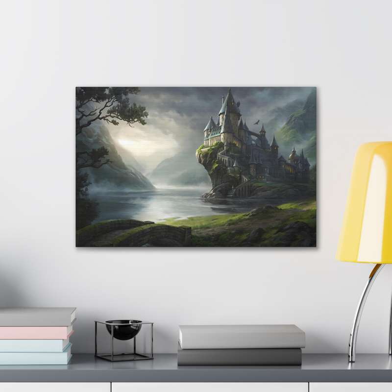 Hogwarts Painting Printed on Stretched A2 Canvas 24" x 18"