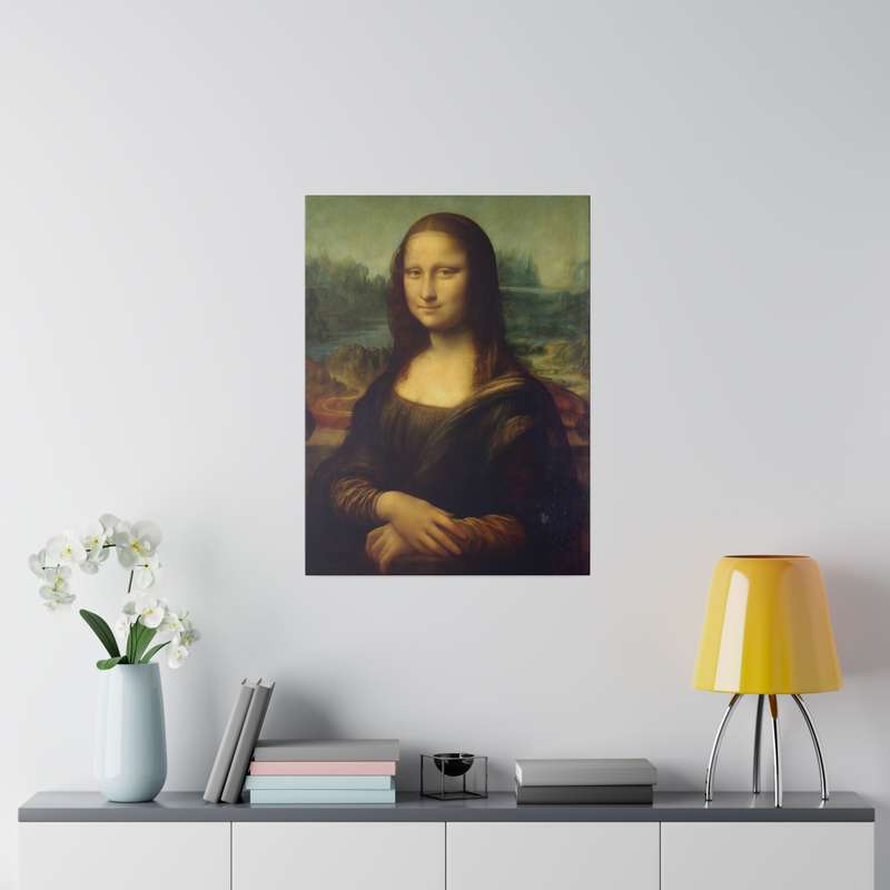 Mona Lisa by Leonardo Painting Printed on A2 Stretched Canvas 24" x 18"