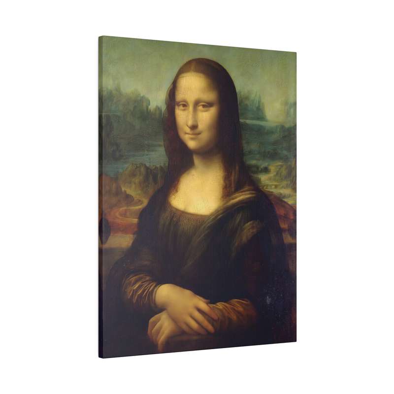 Mona Lisa by Leonardo Painting Printed on A2 Stretched Canvas 24" x 18"