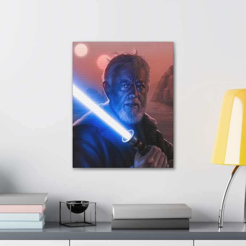 Obi-Wan Kenobi Canvas/Painting Printed on A2 Stretched Canvas 24" x 18"