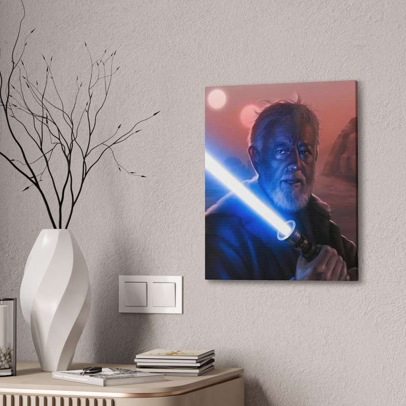 Obi-Wan Kenobi Canvas/Painting Printed on A2 Stretched Canvas 24" x 18"