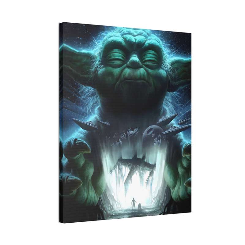 Yoda (The Empire Strikes Back) Painting Printed on Stretched Canvas 24" x 18"