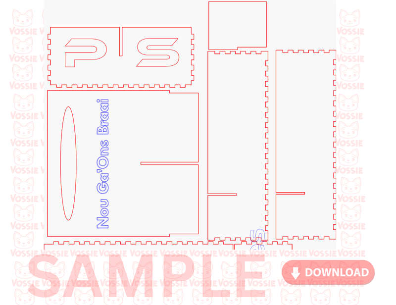 Serviette and Salt Pepper Holder Laser-Cut Digital Design | Svg, Dxf, Cdr, Pdf | 3mm Thickness | ...