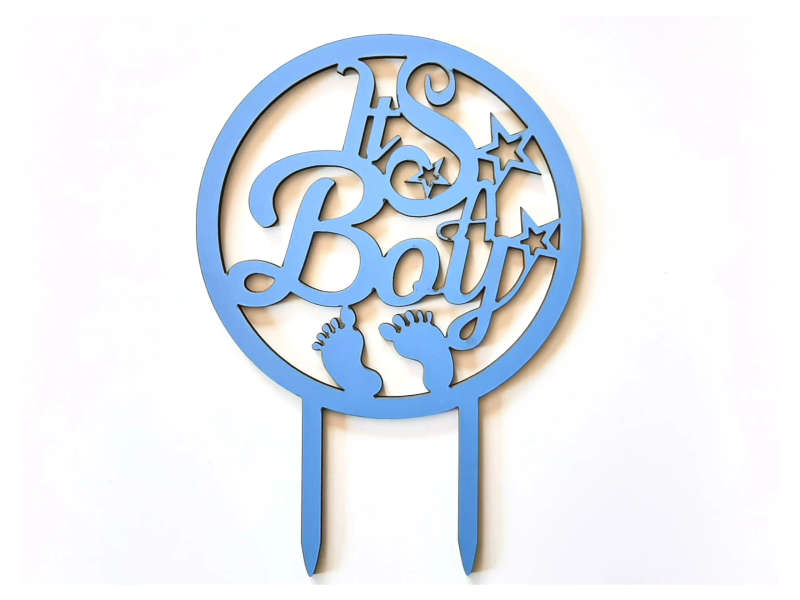 It's a Boy Baby-Shower Cake Topper - Baby Blue