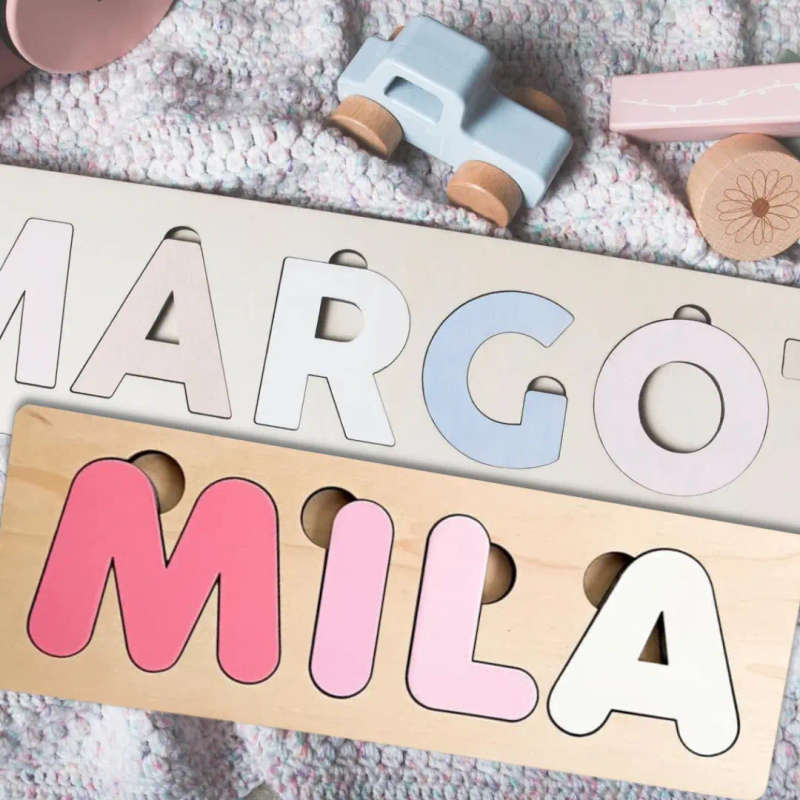 Personalized Wooden Kids Name Puzzle: A Customized Learning Adventure