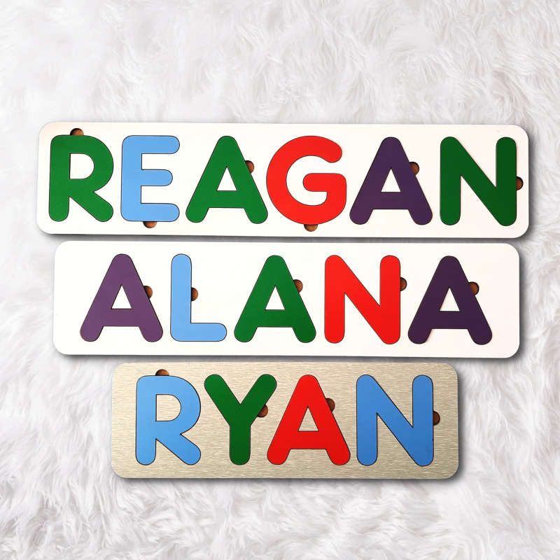Personalized Wooden Kids Name Puzzle: A Customized Learning Adventure