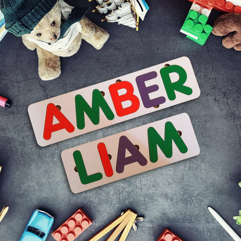 Personalized Wooden Kids Name Puzzle: A Customized Learning Adventure