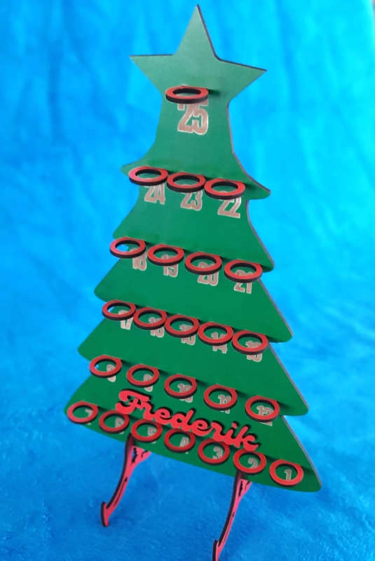 Christmas Tree Advent Calendar: 35cm | 25 Days of Surprises | Versatile Slots for Countdown to Xmas