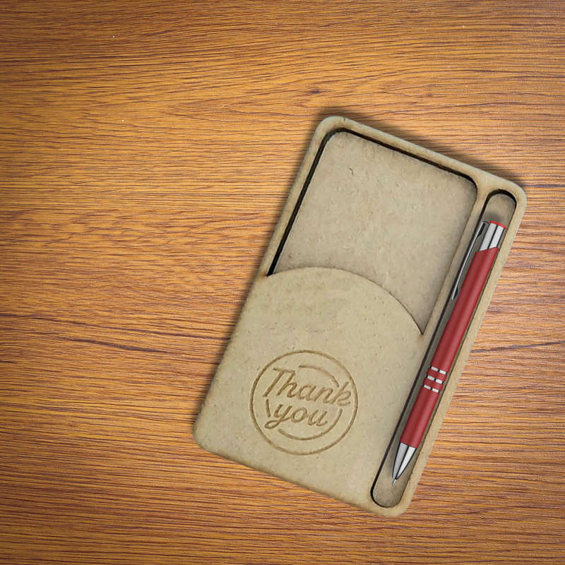 Rustic Trupan MDF Bill Folder: Elegant Dining Essential for Restaurants and Coffee Shops