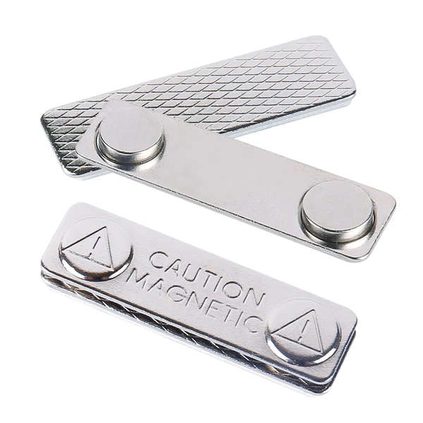 10 Pack Custom Engraved Name Badges (75mmx25mm) with Neodymium Magnets - Customizable Colours | 1...