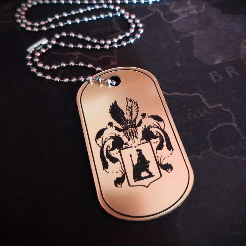 Custom Army Dogtag - Personalized 50mm x 29mm