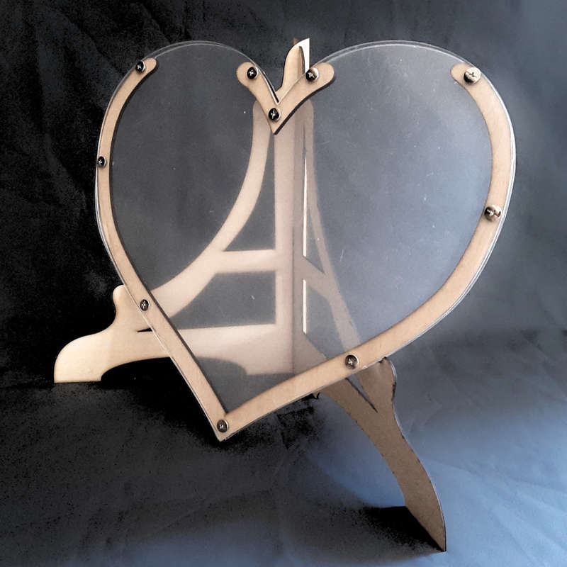 Timeless Treasures: Wedding Heart Drop Guest Book