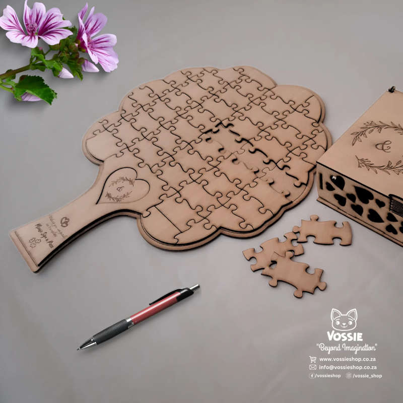 Interactive Jigsaw Puzzle Tree Guestbook for Wedding  Guest Signatures