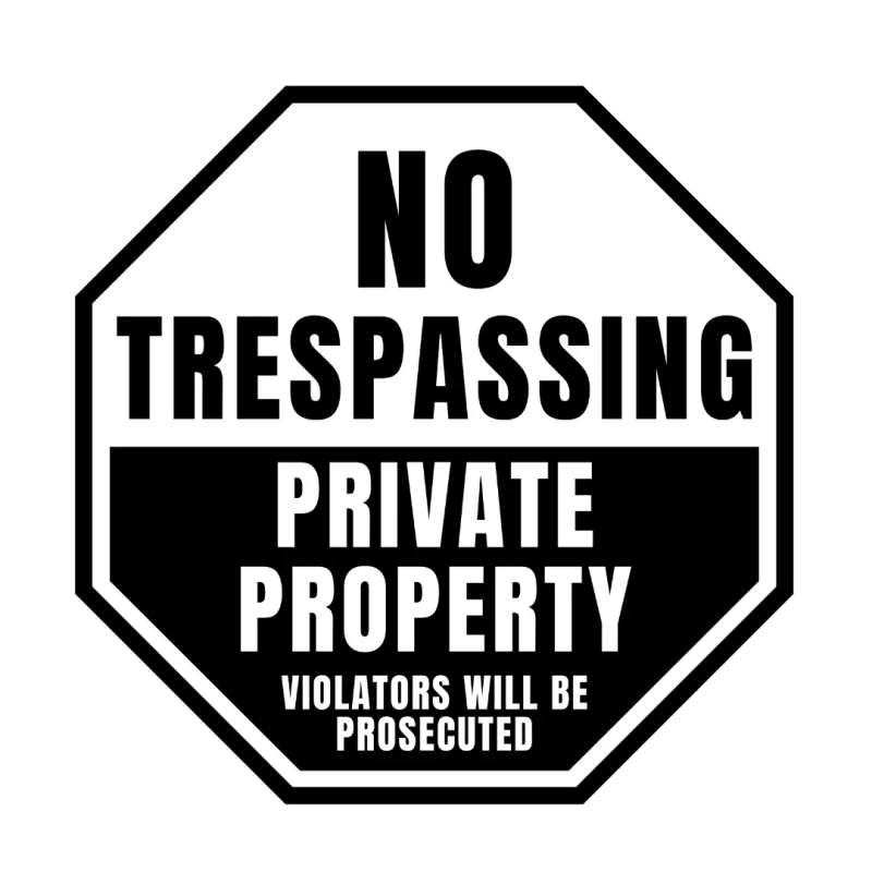 No Trespassing Sign