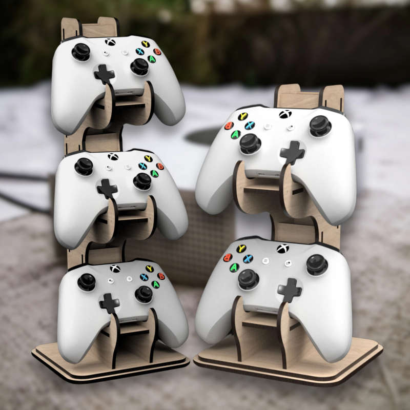 Gaming Console Controller Remote and Headphone Stand | PS1 PS2 PS3 PS4 PS5 Xbox360 Xbox One