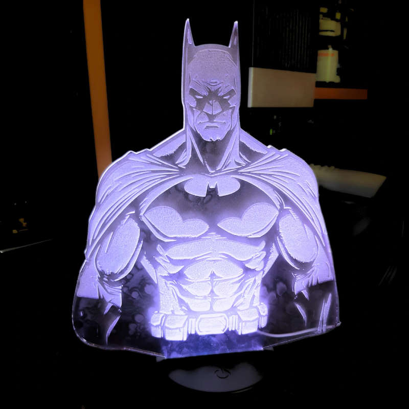 RGB LED Batman Figure Lamp Decoration with Remote