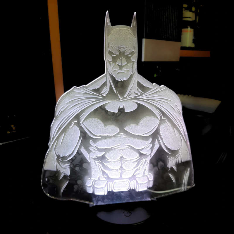 RGB LED Batman Figure Lamp Decoration with Remote