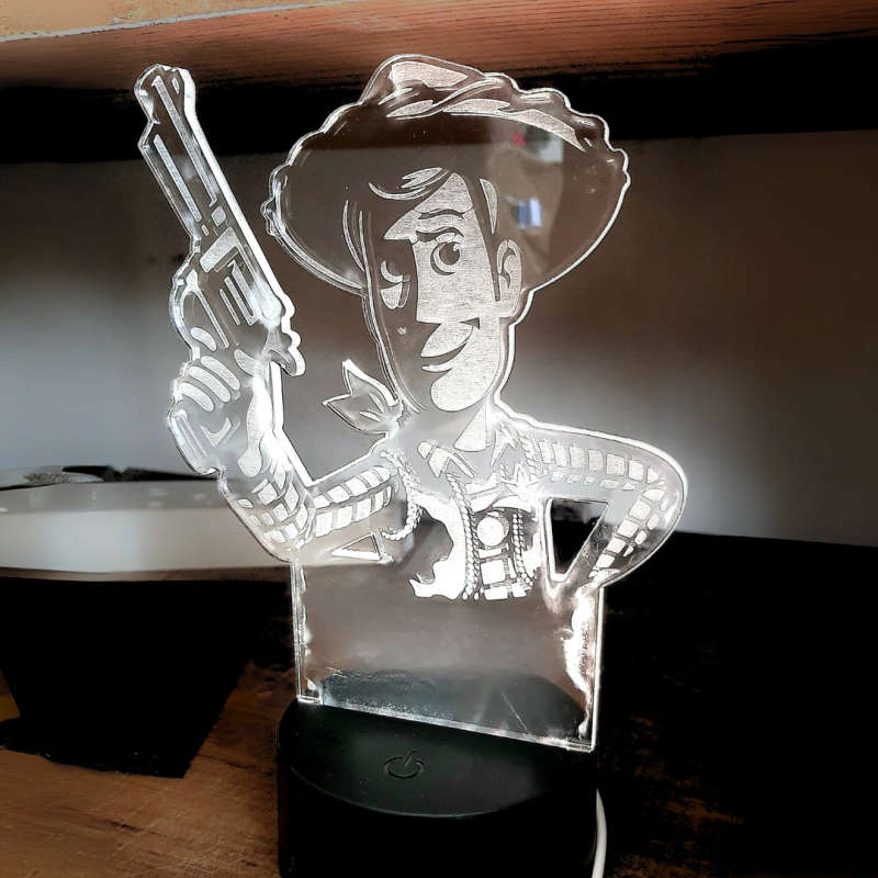 RGB LED Woody Figure Lamp Decoration with Remote
