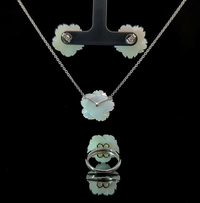 Malee - Blue Sapphire and Mother of Pearl