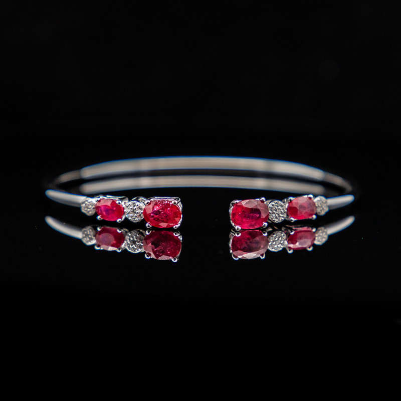 Lilibeth - Rubies and White Topaz