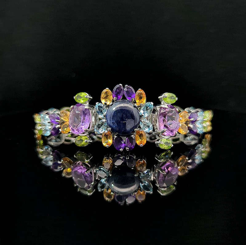 Euthenia - Amethyst, Topaz, Citrine, Aquamarine, and Jade