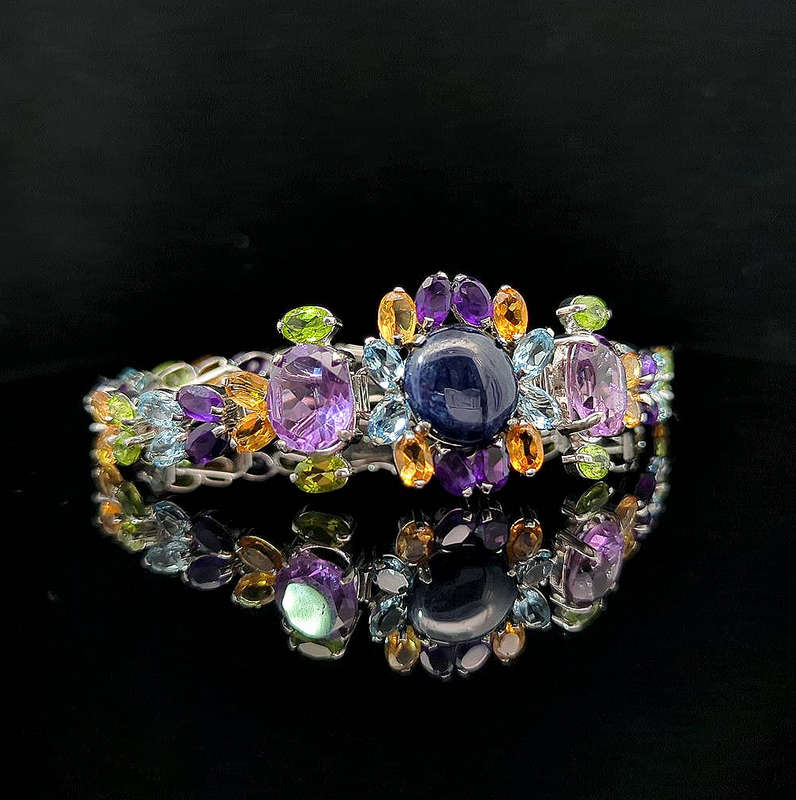 Euthenia - Amethyst, Topaz, Citrine, Aquamarine, and Jade
