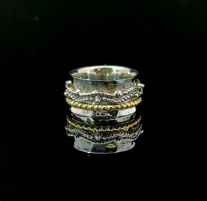 Ubon - Sterling Silver and Brass with Moonstone