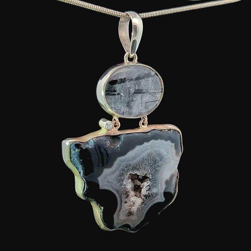 Asteria - Agate and Rutilated Quartz