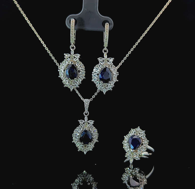Starling - Blue Sapphire and White Sapphire