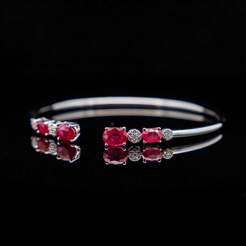 Lilibeth - Rubies and White Topaz