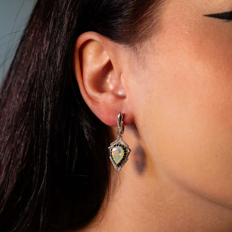 Aroon - Opal and Black Spinel
