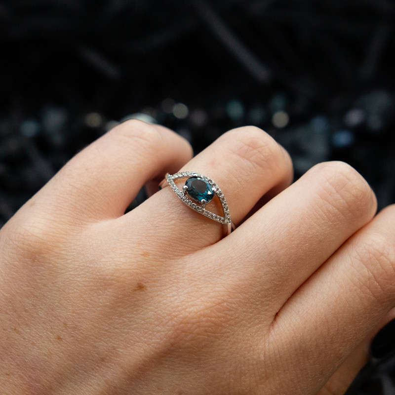 Catto - London Blue Topaz and White Spinel