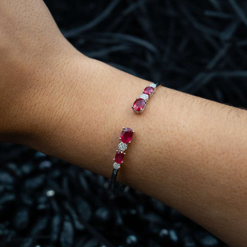 Lilibeth - Rubies and White Topaz