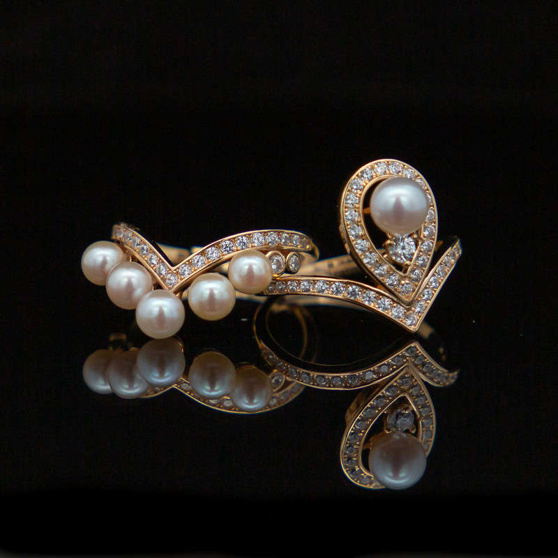 Ingrid Gold Set  - Pearls & CZ's