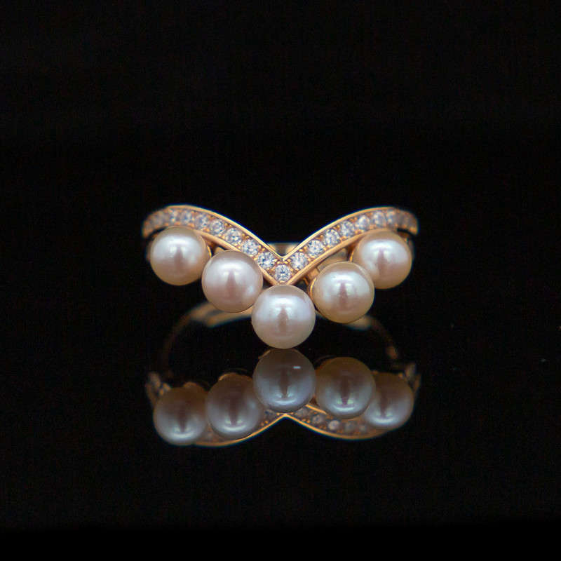 Ingrid Gold Set  - Pearls & CZ's