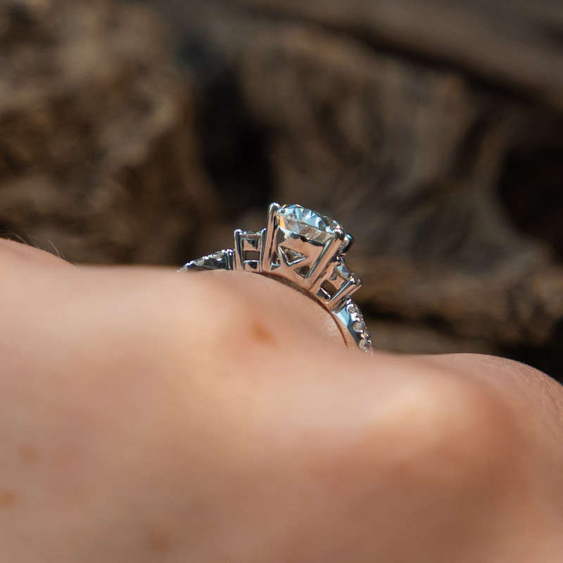 Brigitte - 10ct White Gold with 1.992ct Lab Diamonds