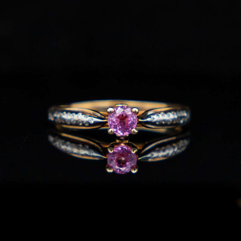 Ainura - Pink Sapphire & Natural Diamonds