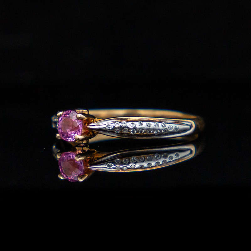 Ainura - Pink Sapphire & Natural Diamonds