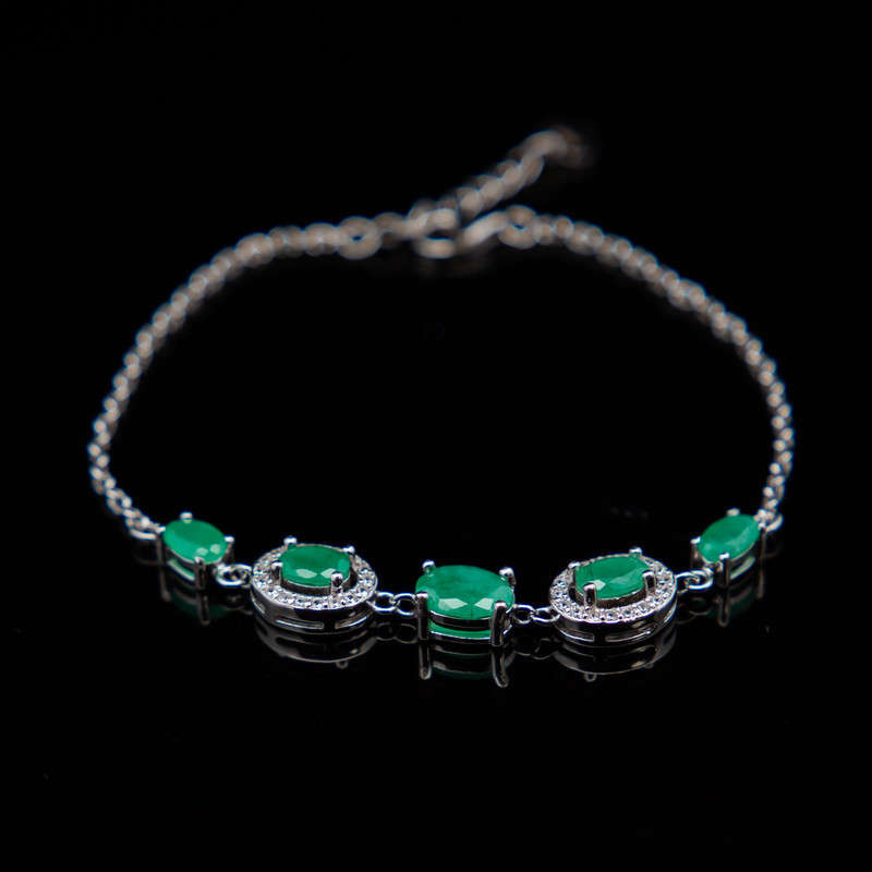 Clarabelle - Emerald and White Topaz