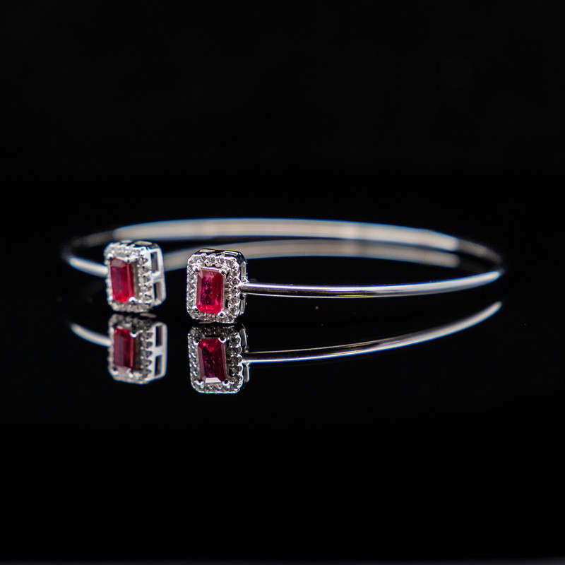 Ariana - Rubies and White Topaz