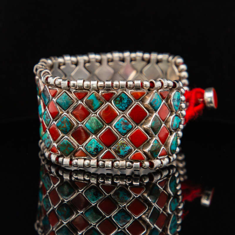 Amrita - Red Coral & Turquoise