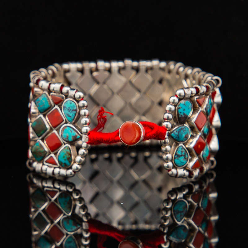 Amrita - Red Coral & Turquoise